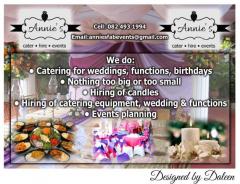 Annie’s Cater • Hire • Events