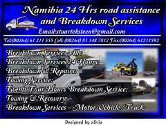 Namibia 24 Hrs road assistance  and Breakdown Services