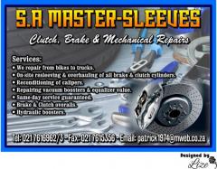 S.A Master-Sleeves - Clutch, Brake & Mechanical Repairs