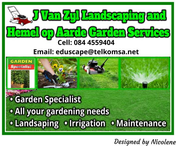 J Van Zyl Landscaping and Hemel op Aarde Garden Services
