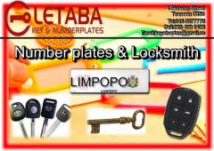 Letaba Key and Number Plates