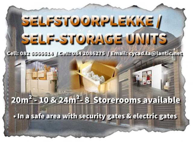 Selfstoorplekke / Self-Storage Units