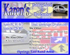 Karens Driving School & Taxi Services