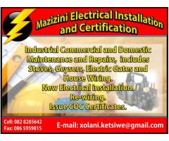 Mazizini Electrical Installation and Certification