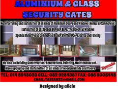 ALUMINIUM & GLASS  -XPANDA SECURITY GATES