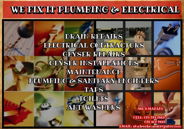 We Fix It Plumbing & Electrical