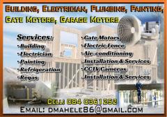 Building, Electrician, Plumbing, Painting, Gate Motors, Garage Motors