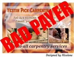 Yestin Pick Carpentry (Pty) Ltd