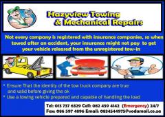 Hazyview towing & Mechanical Repairs